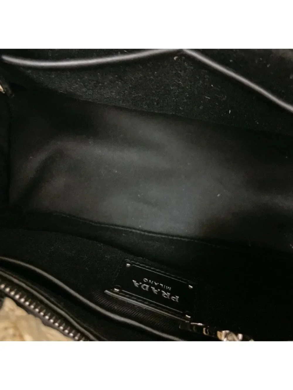 Prada Raffia Croquette Canapa Tote